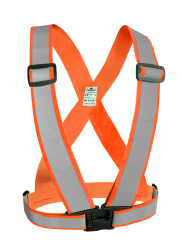Reflexné traky elastické - oranžové - reflexný pruh 35 cm - spĺňajú normu EN 17353